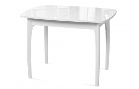 Кухонный стол DikLine М15 белый/стекло