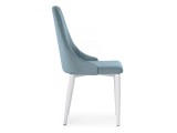 Kora light blue / white Стул на металлокаркасе фото