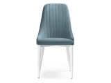 Kora light blue / white Стул на металлокаркасе недорого