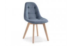 Стул Filip blue / wood деревянный
