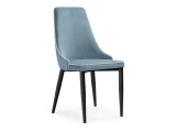 Kora 1 light blue / white / black Стул на металлокаркасе недорого