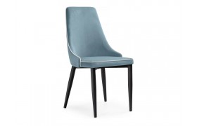 Стул Kora 1 light blue / white / black на металлокаркасе