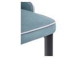 Kora 1 light blue / white / black Стул на металлокаркасе недорого
