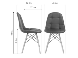 Kvadro black Стул деревянный от производителя