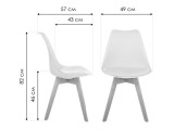Bonuss black / black Пластиковый стул распродажа
