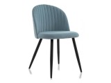 Gabi 1 light blue / black Стул на металлокаркасе недорого