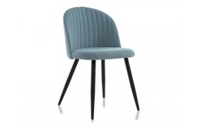 Стул Gabi 1 light blue / black на металлокаркасе