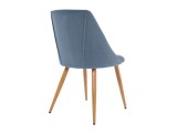 Morgan blue / wood Стул на металлокаркасе фото