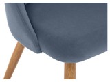 Morgan blue / wood Стул на металлокаркасе недорого
