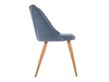 Morgan blue / wood Стул на металлокаркасе купить