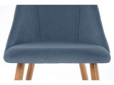 Morgan blue / wood Стул на металлокаркасе распродажа