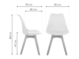 Bonuss dark gray / wood Стул деревянный фото