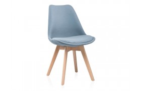 Стул Bonuss light blue / wood деревянный