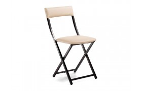 Стул Elevis ваниль крап / темный мусс на металлокаркасе