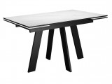Стол DikLine SKM120 Керамика Белый мрамор/подстолье черное/опоры недорого