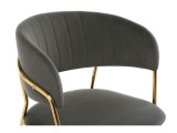 Kamelia gold / gray fabric Стул на металлокаркасе купить
