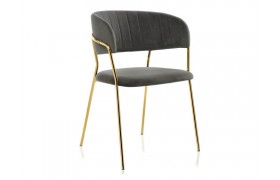 Стул Kamelia gold / gray fabric на металлокаркасе