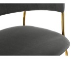 Kamelia gold / gray fabric Стул на металлокаркасе купить