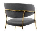 Kamelia gold / gray fabric Стул на металлокаркасе распродажа