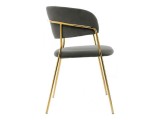Kamelia темно-серый / золотой Стул на металлокаркасе недорого