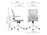 Konfi blue / white Офисное кресло распродажа