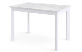 Кухонный стол Dikline L110 Мрамор белый (ЛДСП EGGER)/Опоры
