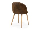Aldo dark brown / wood Стул на металлокаркасе фото