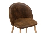 Aldo dark brown / wood Стул на металлокаркасе купить