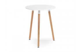 Кухонный стол Lorini 60 white / wood деревянный