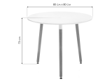 Lorini 80 white / wood Стол деревянный распродажа