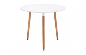 Обеденный стол Lorini 80 white / wood деревянный