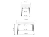 Table 110 white / wood Стол деревянный недорого