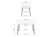 Table 120 white / wood Стол деревянный распродажа
