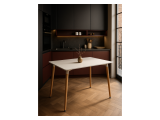 Table 120 white / wood Стол деревянный фото
