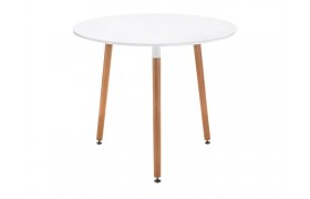 Кухонный стол Lorini 90 white / wood деревянный
