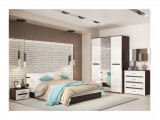 Модульная спальня Ким (Белый глянец, Дуб Сонома) от производителя
