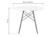 Table 80 white / wood Стол деревянный распродажа