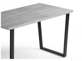 Лота Лофт 140х80 черный матовый / бетон светлый Стол деревянный от производителя