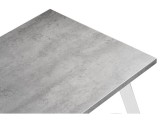 Тринити Лофт 140 25 мм бетон / белый матовый Стол деревянный распродажа