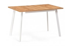 Кухонный стол Колон Лофт 120(160)х75 дуб крафт золотой / белый матовый де