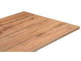 Мичиган Лофт 110х70 25 мм дуб вотан / белый матовый Стол деревян фото