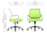 Ergoplus green  / white Компьютерное кресло недорого