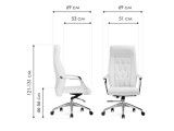 Sarabi white / satin chrome Офисное кресло купить