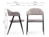 Twin gray / black Стул на металлокаркасе от производителя
