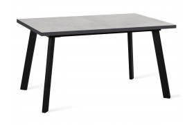 Стол на кухню DikLine HB140 хромикс белый/ опоры черные