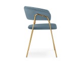 Kamelia 1  light blue /gold Стул на металлокаркасе от производителя
