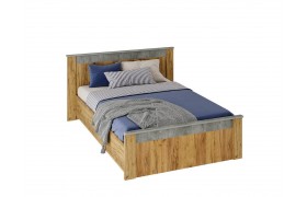 Двуспальная кровать без основания Франк 14 160х200, /бетон