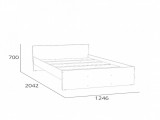 Кровать НМ 011.53-02 Симпл Белый от производителя
