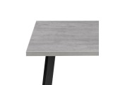 Тринити Лофт 120х80х75 25 мм бетон / черный матовый Стол деревян фото