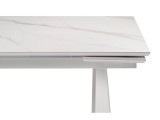 Бэйнбрук 140х80х76 белый мрамор  / белый Обеденный стол распродажа